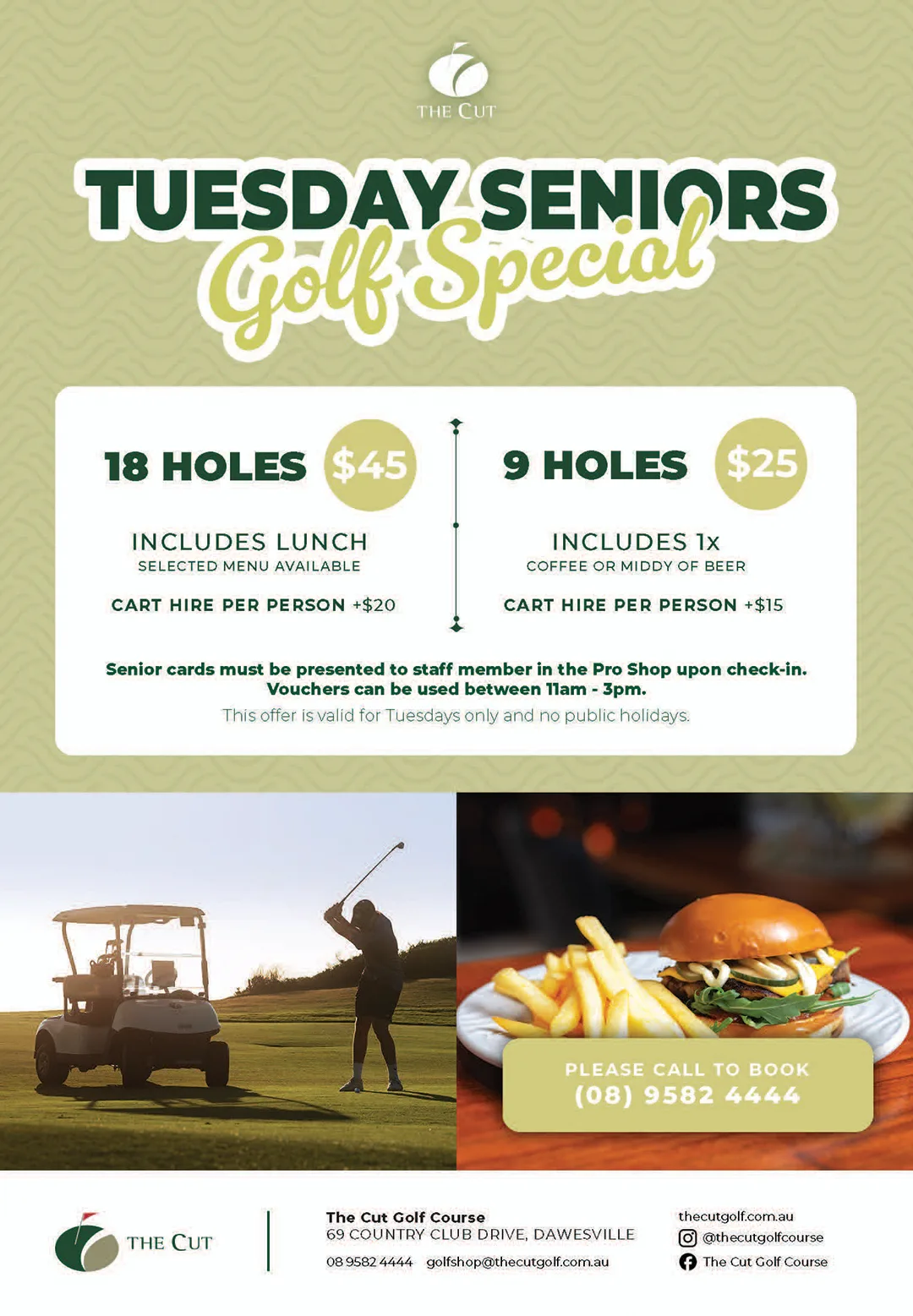 Seniors Tuesday Golf Specials