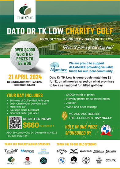 Dato Dr Tk Low Charity Golf